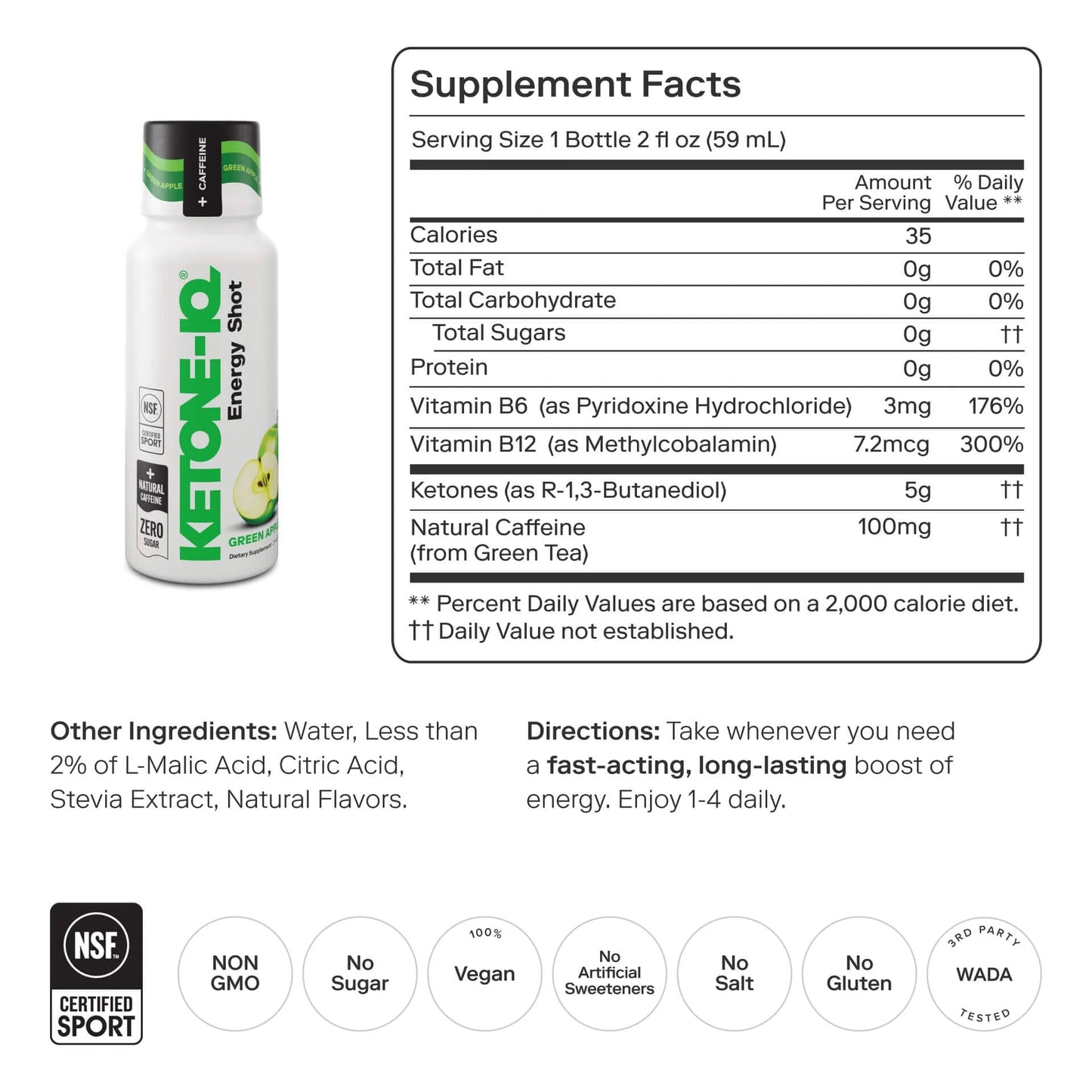 Ketone-IQ +Caffeine Shot