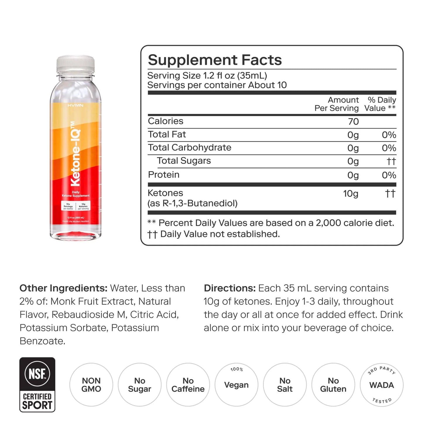 Ketone-IQ No Caffeine Multiserving