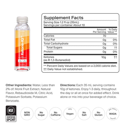 Ketone-IQ No Caffeine Multiserving
