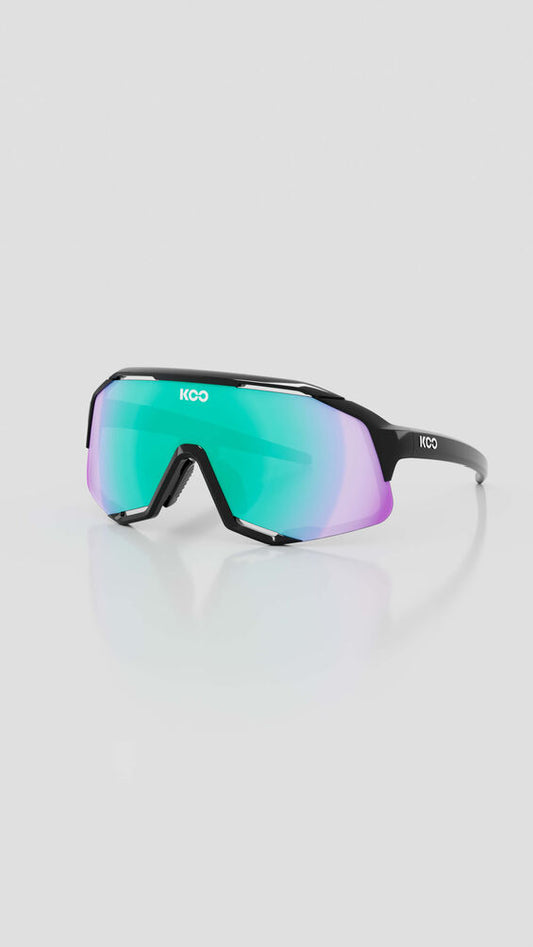 Sunglasses Koo  Demos Black / Green Mirror