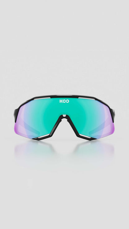 Sunglasses Koo  Demos Black / Green Mirror