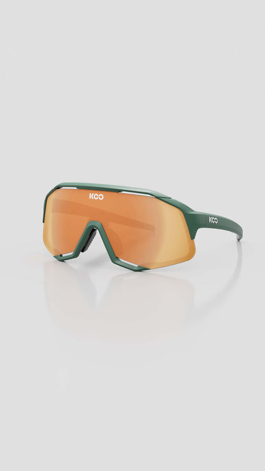 Sunglasses Koo Demos Green Matt / Orange Mirror