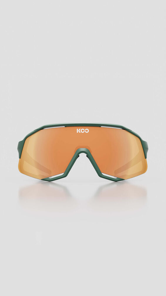 Sunglasses Koo Demos Green Matt / Orange Mirror