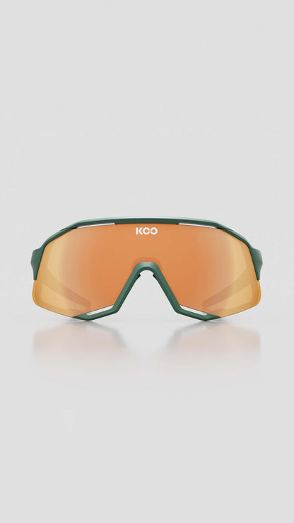 Sunglasses Koo Demos Green Matt / Orange Mirror