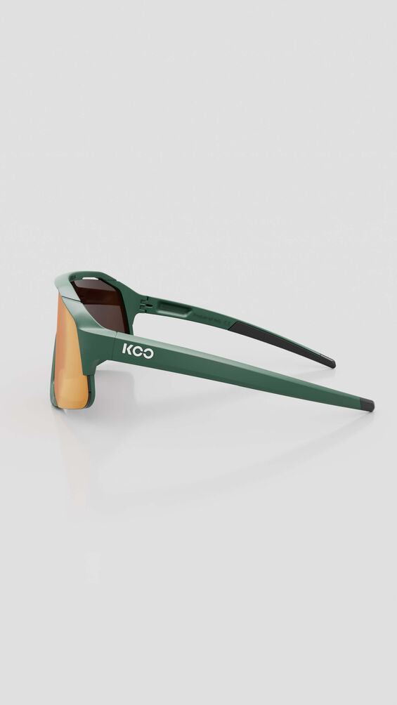 Sunglasses Koo Demos Green Matt / Orange Mirror