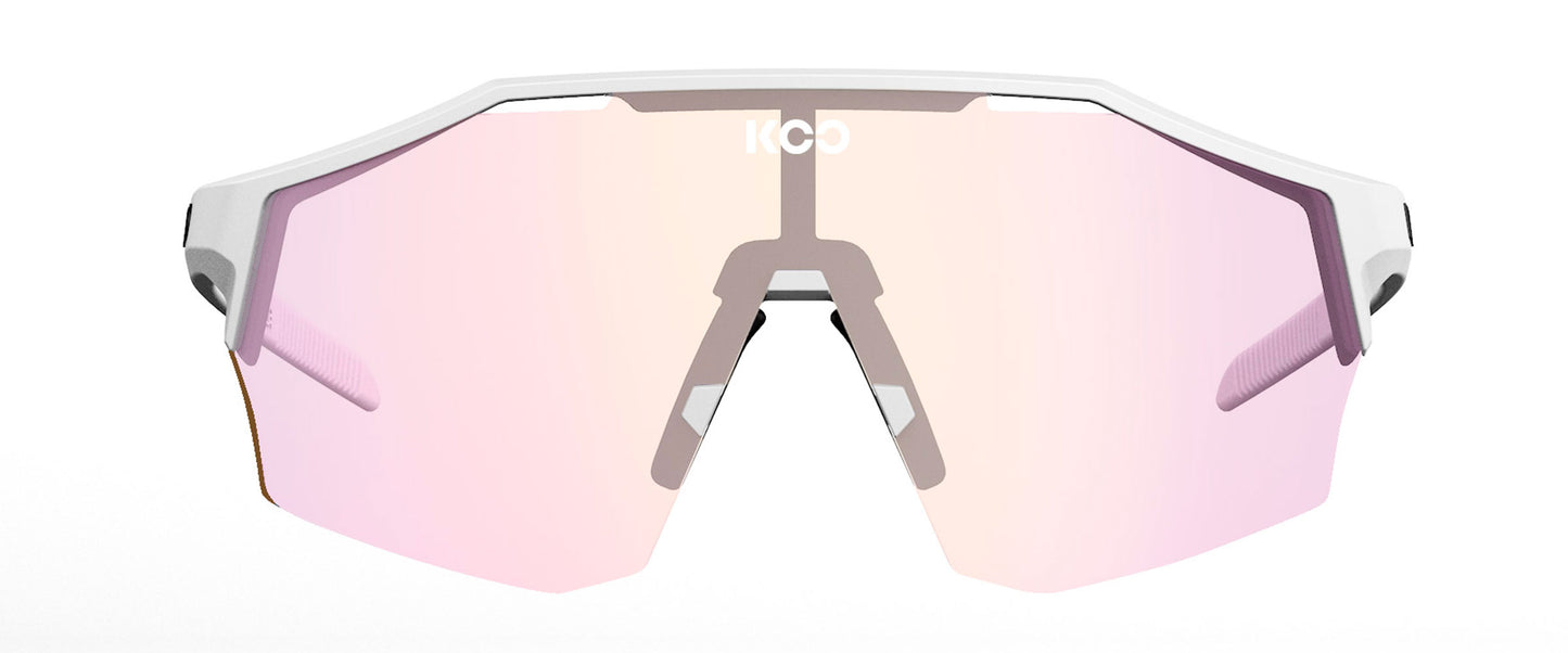 Sunglasses Koo Alibi White Matt / Fuchsia Photochromic